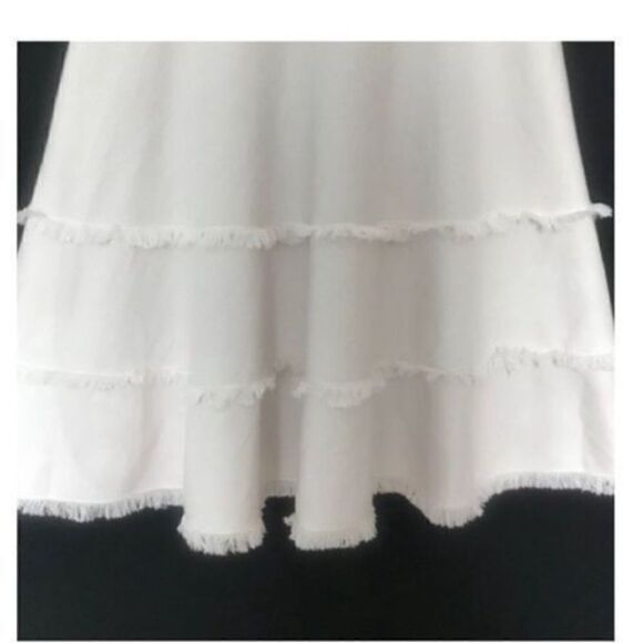 Kate Spade Women’s Size XS Fringe Sweater Dress Ivory Fit and Flare Sleeveless - Picture 9 of 12